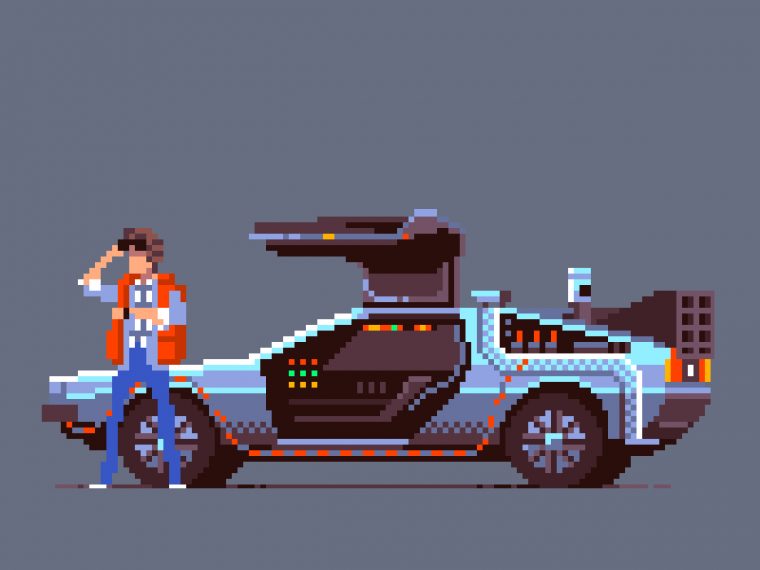 Awesome Pixel Art Illustrations By Gustavo Viselner dedans Voiture Pixel Art