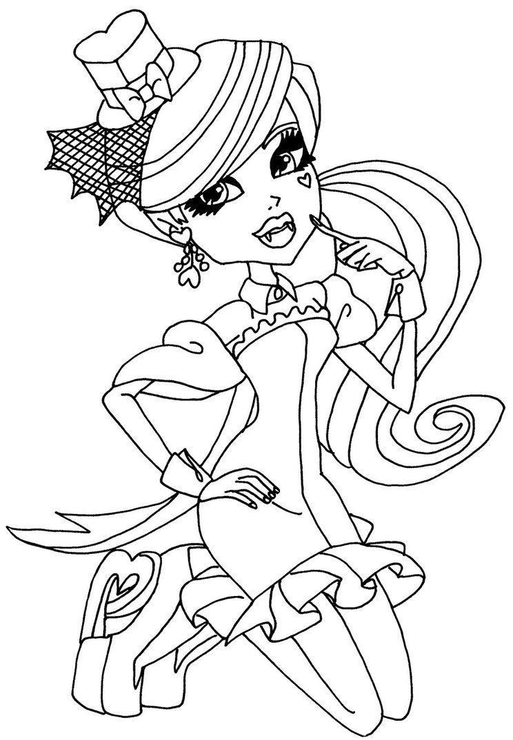 Baby Monster High Coloring Pages | Monster High Classrooms pour Image Monster High A Imprimer 