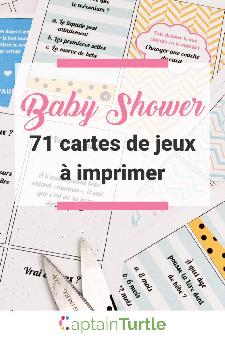 Baby Shower : 71 Cartes De Jeux À Imprimer destiné Jeux À Imprimer 6 Ans