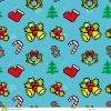 Background With Christmas Symbols Pixel Art Blue Color Stock dedans Pixel Art De Noël