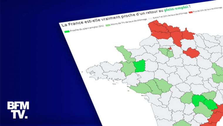 Baisse Du Chômage: Dans Quels Départements Est-On Déjà à Département 13 Carte