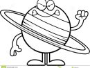 Bande Dessinée Fâchée Saturn Illustration De Vecteur concernant Saturne Dessin