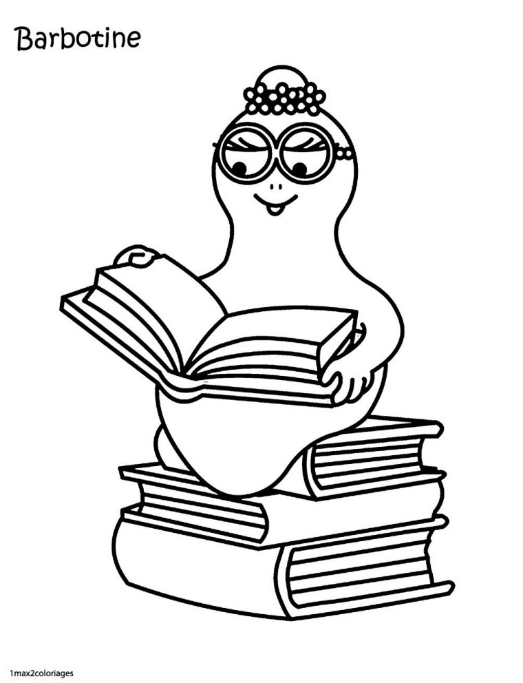 Barbotine Est Une Intellectuelle | Coloriage Barbapapa avec Coloriage Barbapapa À Imprimer Gratuit