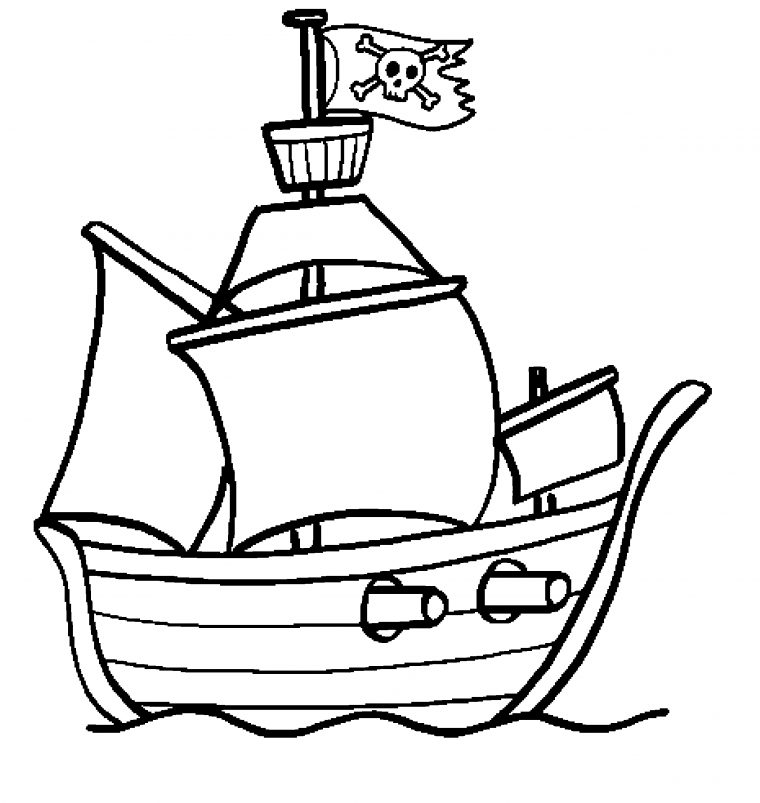 Bateau Pirate #13 (Transport) – Coloriages À Imprimer serapportantà Dessin A Imprimer De Pirate