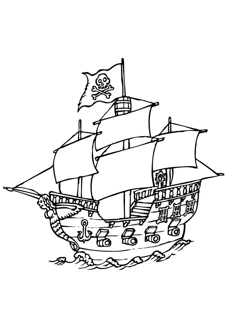 Bateau Pirate #25 (Transport) – Coloriages À Imprimer serapportantà Dessin A Imprimer De Pirate