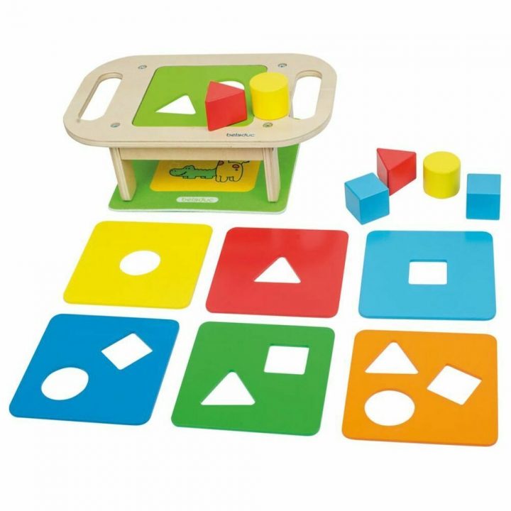 Beleduc Jeu De Formes En Bois Multicolore Jouet Educatif dedans Les Jeux Educatif