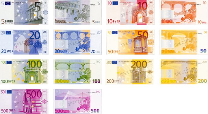 Billet Euro A Imprimer Pour Jouer avec Argent Factice À Imprimer