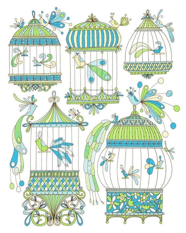 Bird Cages | Dessin Cage À Oiseaux, Art D'oiseau Et dedans Dessin De Cage D Oiseau