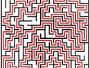 Black Square Maze (20X20) With Help On A White Background destiné Labyrinthe Difficile