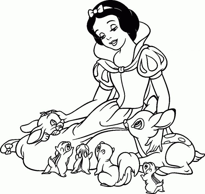 Blanche Neige 3 – Coloriage Blanche Neige Et Les Sept Nains à Blanche Neige À Colorier Et Imprimer