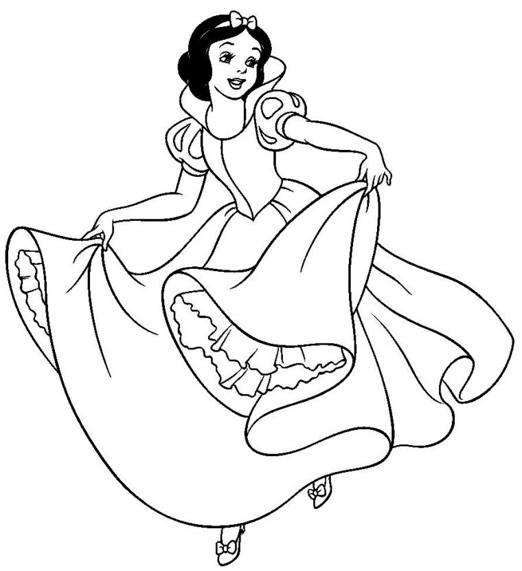 Blanche Neige Et Les Sept Nains #134 (Films D'animation concernant Coloriage De Blanche Neige À Imprimer