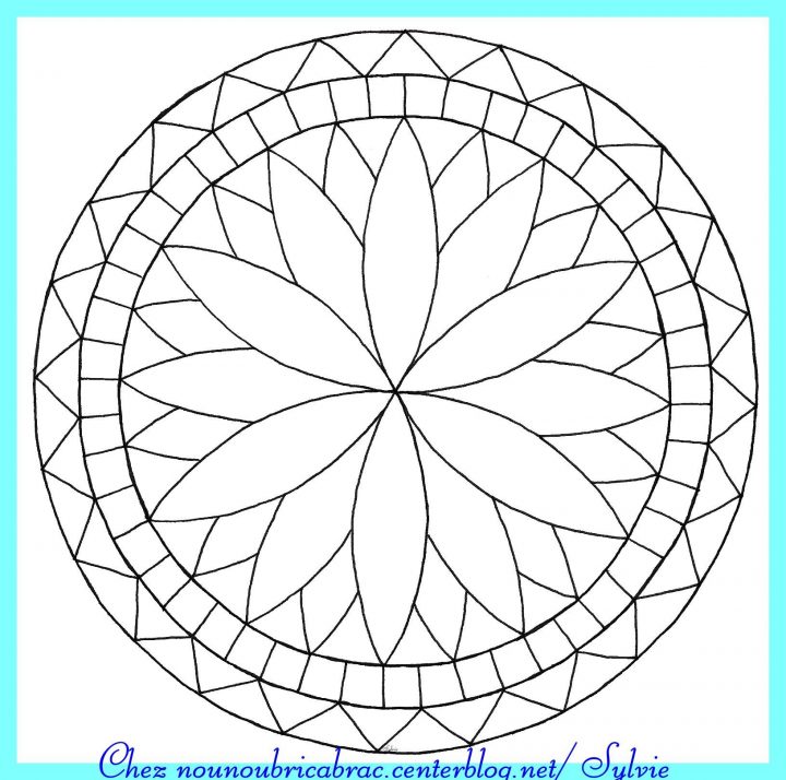 Blanks" Mandalas Coloriage | Kucink Colorier Enfants pour Rosace A Imprimer