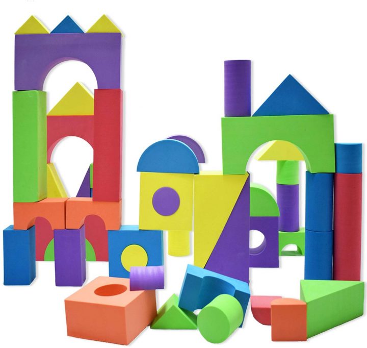 Blocs Géants En Mousse dedans Jeux Apprentissage Maternelle