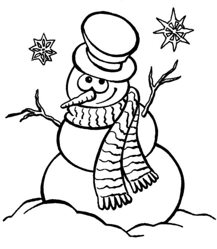 Bonhomme De Neige #137 (Personnages) – Coloriages À Imprimer serapportantà Dessin Bonhomme De Neige A Imprimer