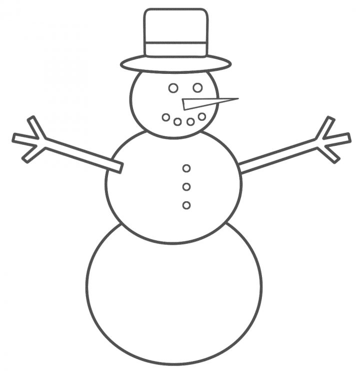 Bonhomme De Neige #17 (Personnages) – Coloriages À Imprimer tout Dessin Bonhomme De Neige A Imprimer