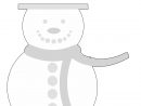 Bonhomme De Neige À Colorier - Coloriage De Noël encequiconcerne Modèle Bonhomme De Neige À Découper