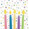 Bougies D'anniversaire De Dessin Animé Stock Vector à Dessin Sur Bougie