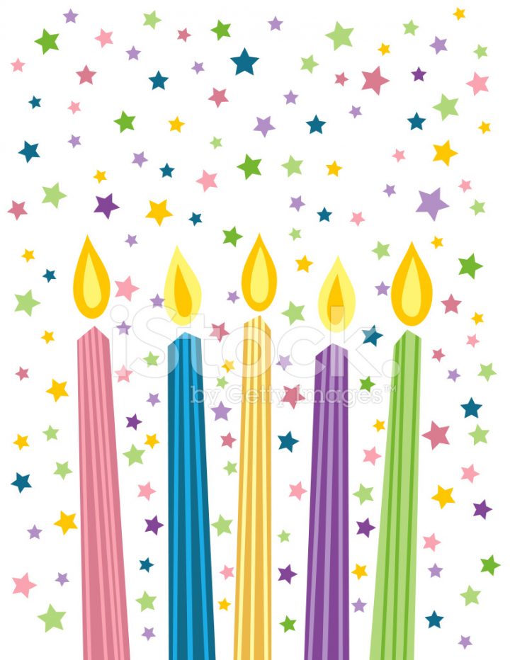 Bougies D'anniversaire De Dessin Animé Stock Vector à Dessin Sur Bougie