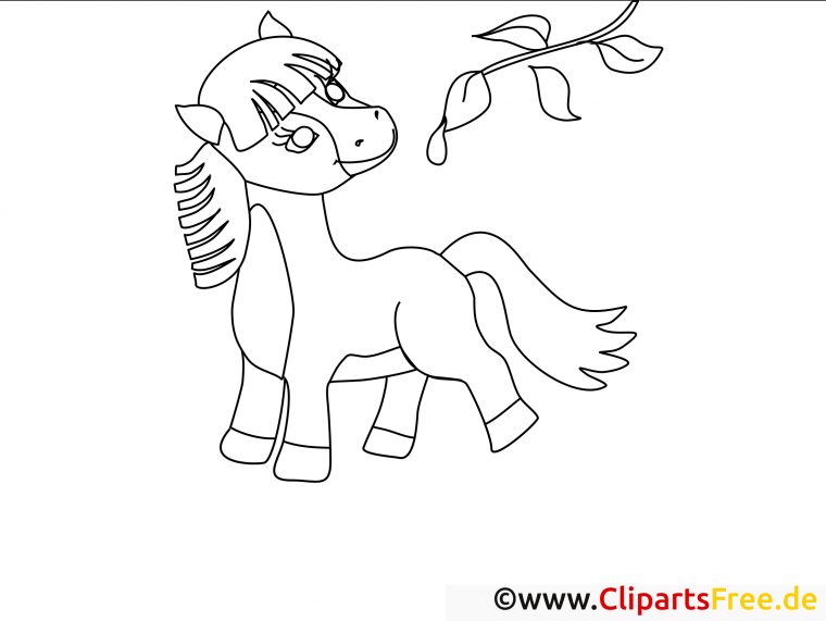 Branche Clipart – Cheval Dessins À Colorier – Chevaux destiné Image De Cheval A Colorier