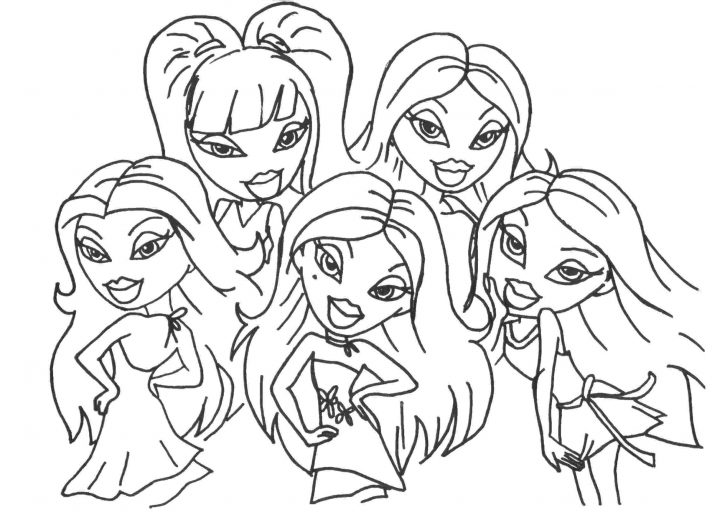 Bratz #157 (Dessins Animés) – Coloriages À Imprimer encequiconcerne Bratz Dessin