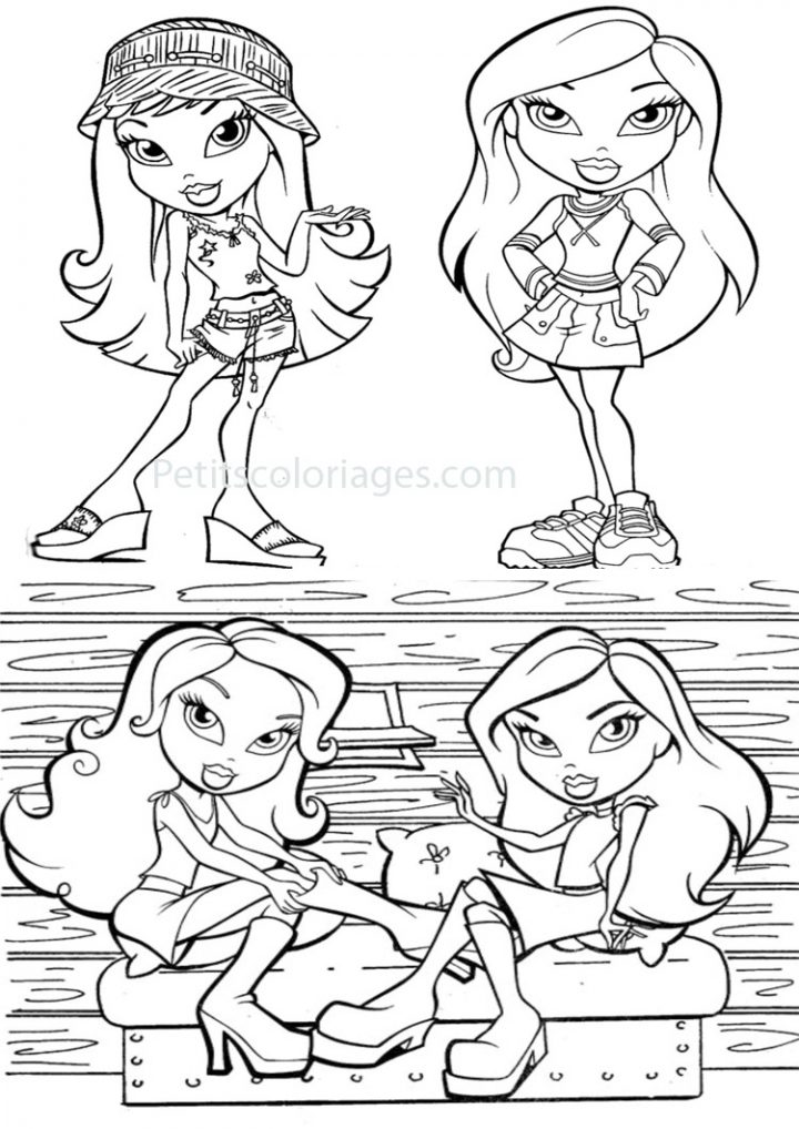 Bratz #304 (Dessins Animés) – Coloriages À Imprimer destiné Bratz Dessin