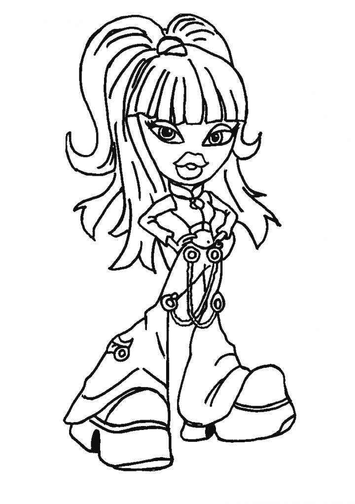 Bratz #43 (Dessins Animés) – Coloriages À Imprimer avec Bratz Dessin