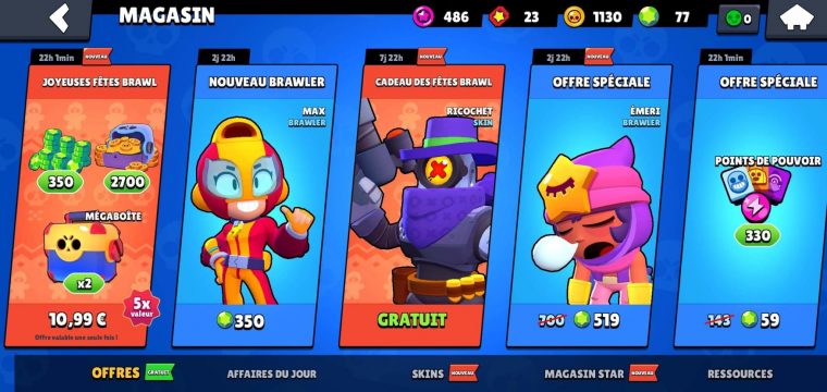 Brawl Stars – Un Skin Gratuit De Ricochet Pour Les Fêtes De Noël tout Ricochet Jeu