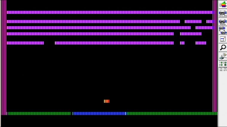 Breakout/casse Brique For Apple Ii In Only Two 2 Lines (Hebdogiciel) encequiconcerne Le Casse Brique