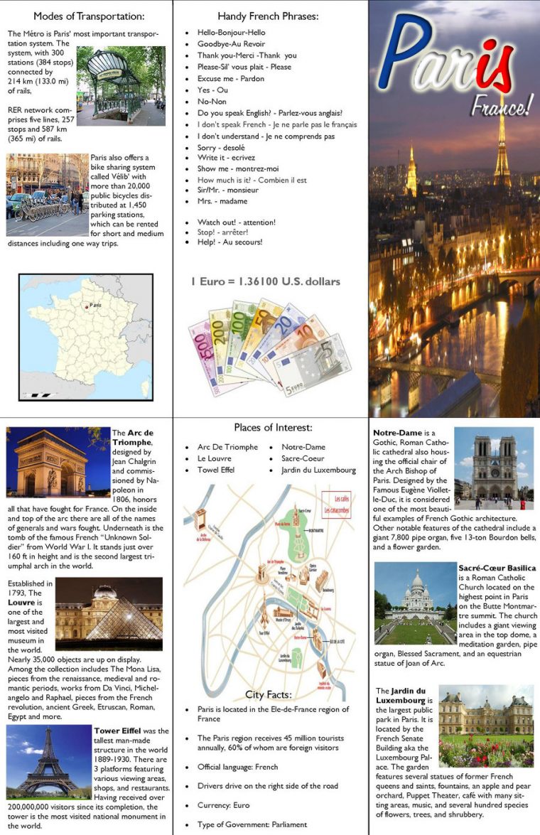 Brochure Samples Pics: Brochure Paris avec Combien De Region En France