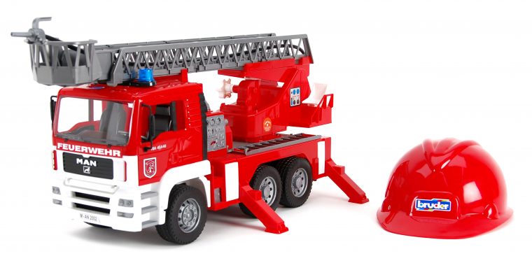 Bruder – Camion De Pompiers Avec Module Électronique Et dedans Jeux De Camion De Pompier Gratuit