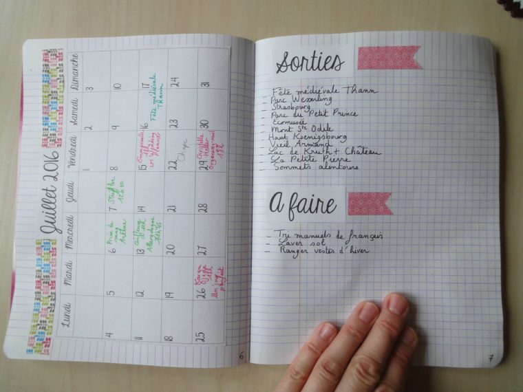 Bullet Journal – Vingt-Quatre Heures Une {24H01} dedans Journal De Vacances A Imprimer