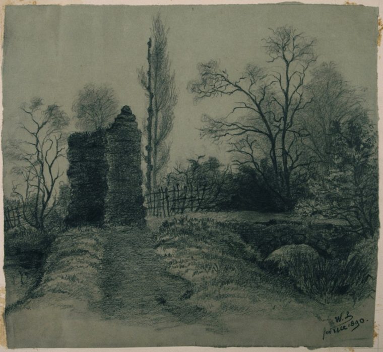 Bx 1990.2.112 Paysage D'hiver – Musée Des Beaux-Arts De Bordeaux pour Dessin De Paysage D Hiver