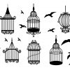 Cage D'oiseaux Vintage - Telecharger Vectoriel Gratuit intérieur Dessin De Cage D Oiseau