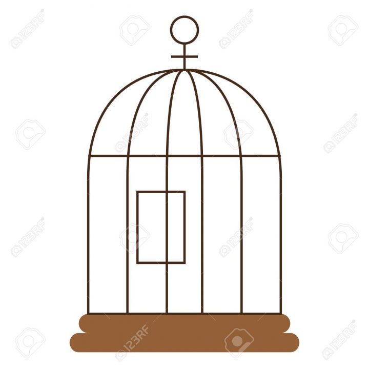 Cage Oiseau Isolé Icône Illustration Vectorielle Design concernant Dessin De Cage D Oiseau