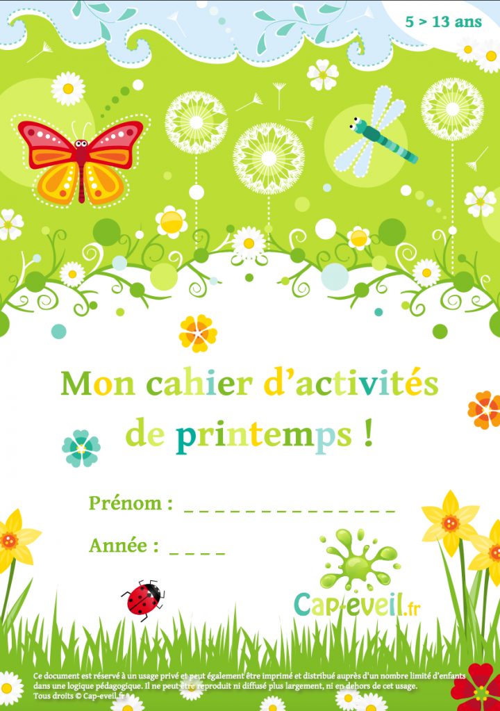 Cahier D'activités À Imprimer Pour Les Jeunes Élèves Du dedans Cahier De Vacances Gratuit A Imprimer