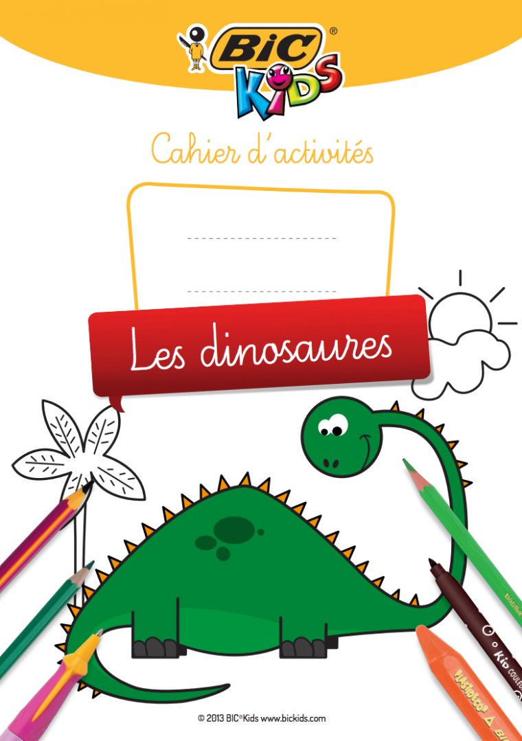 Cahier D'activités À Imprimer Sur Le Thème Des Dinosaures encequiconcerne Cahier D Activité A Imprimer