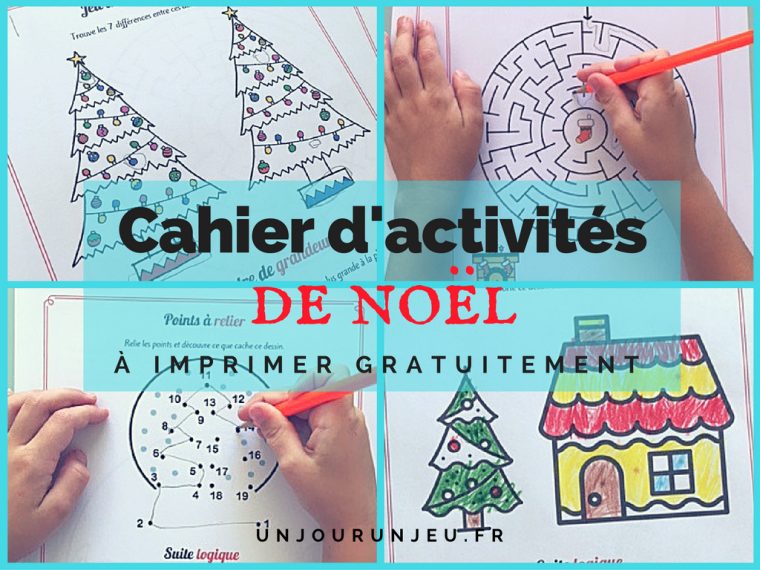 Cahier D'activités Spécial Noël À Imprimer Gratuitement à Cahier D Activité A Imprimer