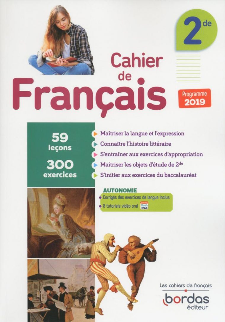 Cahier De Français 2De * Cahier D'activités/d'exercices (Ed destiné Cahier D Activité A Imprimer