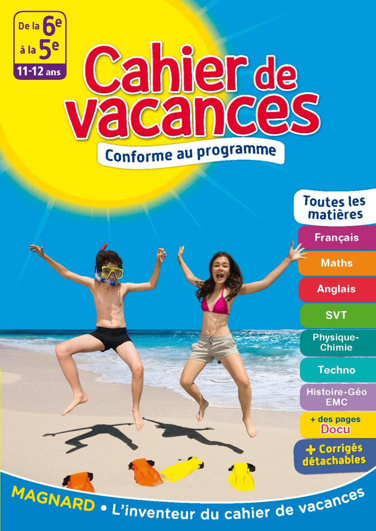 Cahier De Vacances – De La 6E À La 5E | Magnard Parascolaire dedans Cahier De Vacances Maternelle Pdf