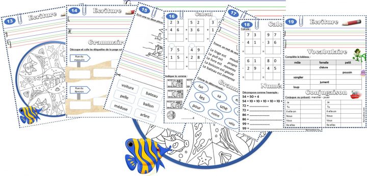 Cahier De Vacances • Recreatisse destiné Cahier De Vacances À Imprimer