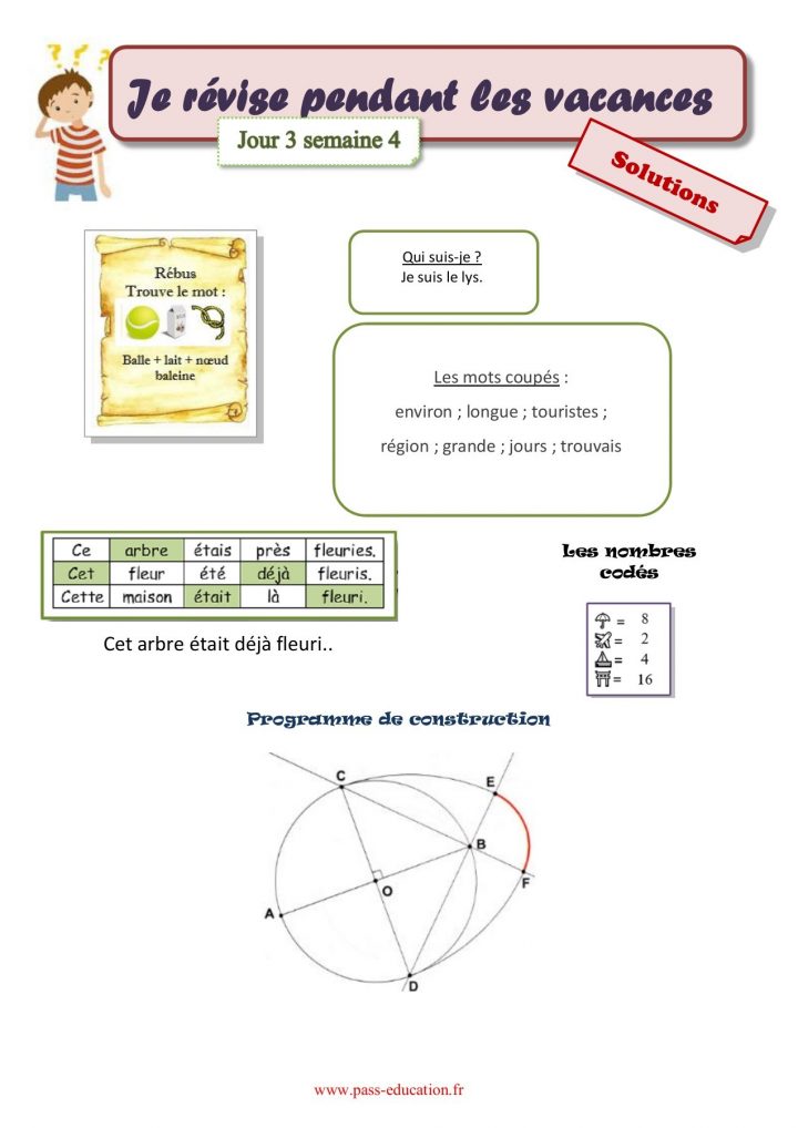 Cahier De Vacances Gratuit À Imprimer – Cm2 Vers La 6Ème à Cahier De Vacances Gratuit A Imprimer 6Eme 5Eme