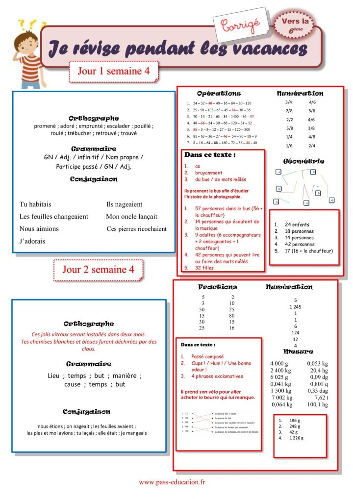 Cahier De Vacances Gratuit À Imprimer – Cm2 Vers La 6Ème dedans Cahier De Vacances Gratuit A Imprimer 6Eme 5Eme