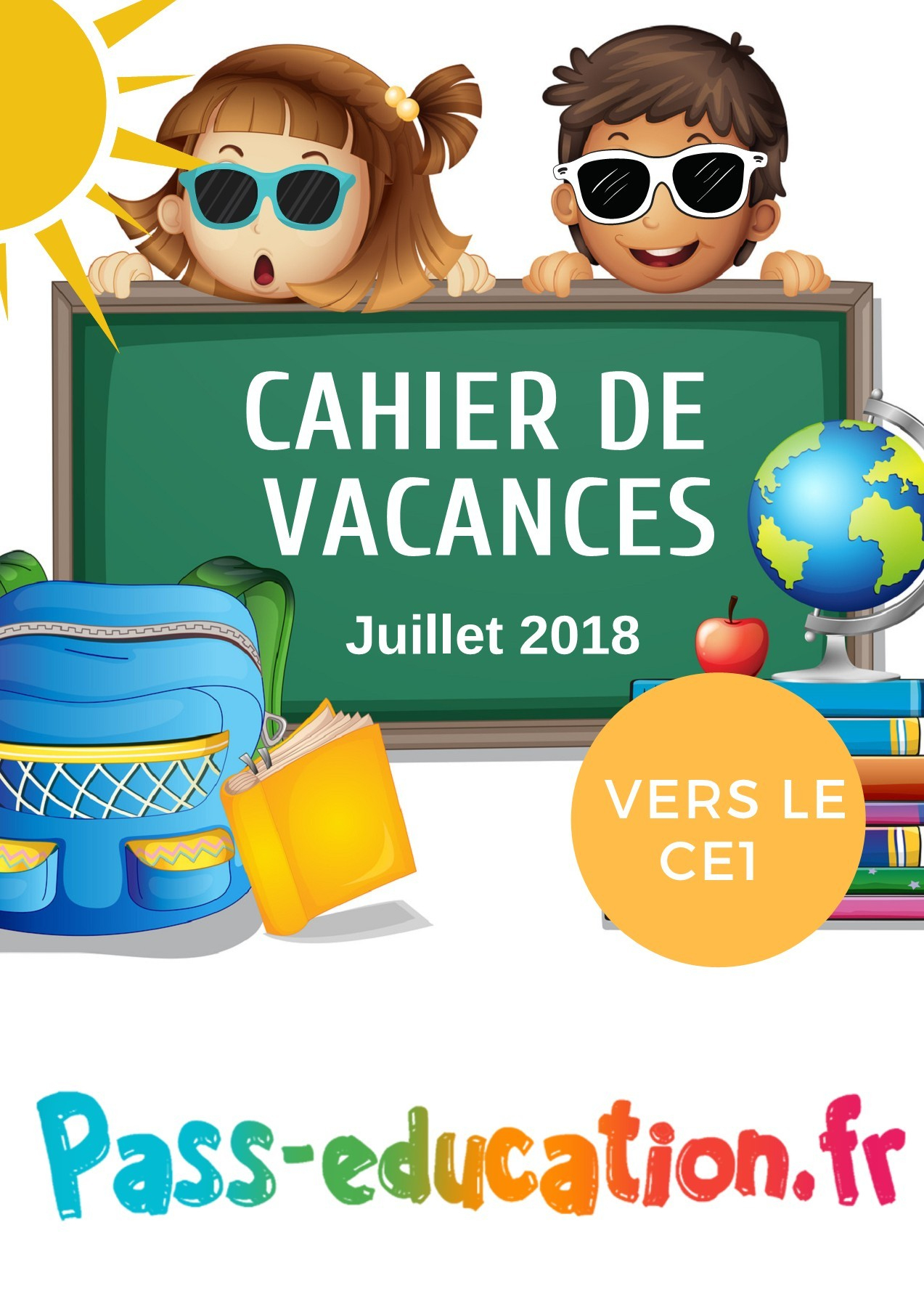 Cahier De Vacances Gratuit À Imprimer - Cp Vers Le Ce1 - Juillet pour Cahier De Vacances À Imprimer