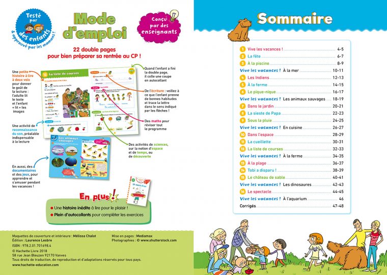 Cahier De Vacances Sami Et Julie Je Me Prépare Au Cp dedans Cahier De Vacances Maternelle Gratuit A Imprimer