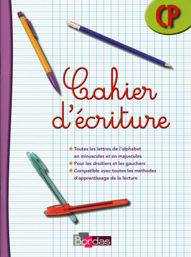 Cahier D'écriture Cp * Cahier D'exercices (Ed. 2009 dedans Cahier Majuscule