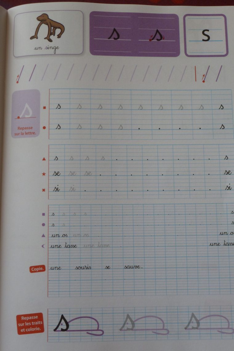 Cahier D'écriture Gs – Cp – L'école À La Maison intérieur Cahier D Écriture Cp À Imprimer