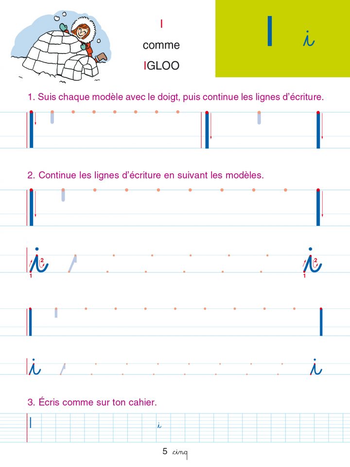 Cahier D'écriture Sami Et Julie Dès 5 Ans | Hachette destiné Alphabet Français Écriture