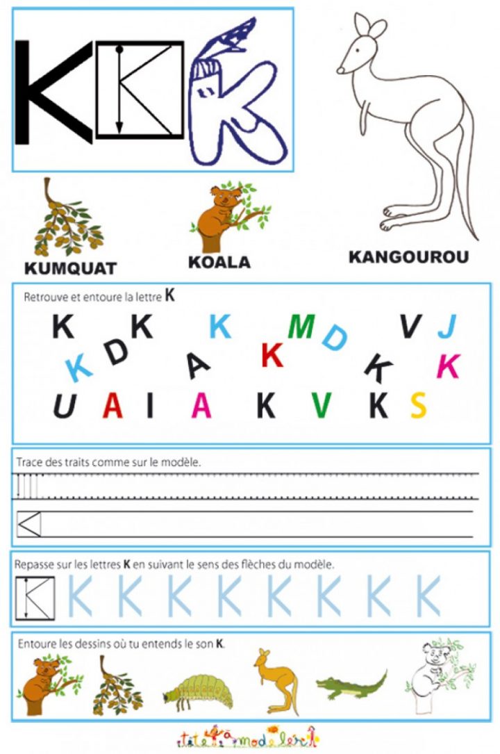 Cahier Maternelle : Cahier Maternelle Des Lettres De L'alphabet à Apprendre Ecriture Maternelle