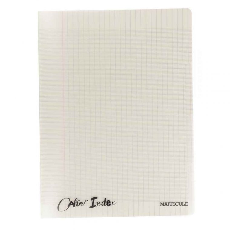 Cahier Piqure 140 Pages, 4 Index, Couverture Polypropylene, Format : 24 X32  Cm, Seyes, 90G Gris concernant Cahier Majuscule