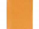 Cahier Piqure 96P Couverture Polypropylene Orange A4 Grand Carreaux 90G. pour Cahier Majuscule